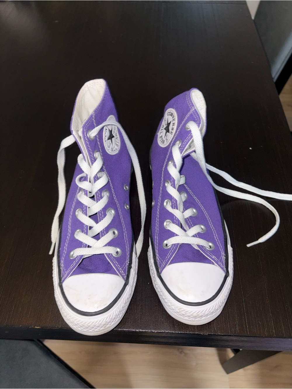 Converse Purple High Top Sneakers